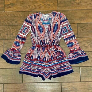 Gianni Bini Multicolor Patterned Jumpsuit